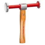 Facom hammer with a flat, convex, and round head featuring a wooden handle for durability and precision work.