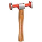 Facom 866D shrinking hammer with wooden handle and red head, ideal for precision metalwork and automotive repairs.