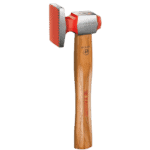 Facom shrinking dresser no.1 867D hammer with wooden handle and red and grey head.
