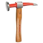 Grand Prix Racewear hammer with round domed face and curved pein, featuring a wooden handle and red and silver head.