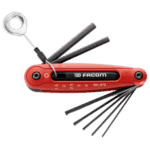 Facom 86H.JESLS hexagon keys on sleeve with adjustable handle for precise tightening and loosening.