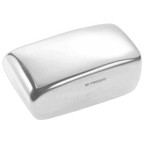 Facom Regular dolly no.1 870A, a sturdy metal tool storage box with a sleek silver finish.
