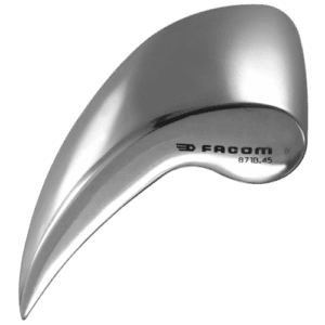 Facom Slim wedge dolly 871B.45 in polished metal with ergonomic design for automotive repair.