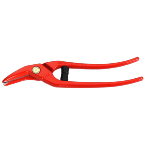 Grand Prix Racewear red scroll shears 883B with adjustable dial for precise cutting.