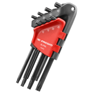 Facom 89.JP set of Torx keys in a compact wallet, ideal for precise mechanical work and tool organisation.