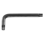 Facom 89R Short Resistorx key, a compact L-shaped tool for electrical work, made of durable metal with a black finish.