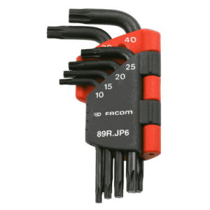 Facom 89R.JP6 set of Torx keys in a compact wallet, ideal for precision work and automotive repairs.