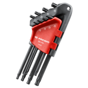 Facom 89.JP set of Torx keys in wallet, ideal for precision mechanical work and automotive repairs.