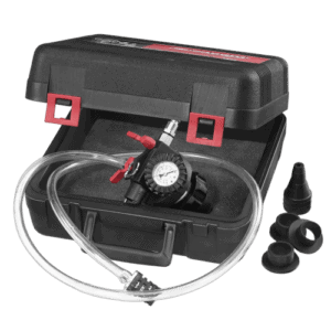 Facom vacuum cooling circuit filler with gauge and accessories for efficient cooling system maintenance.