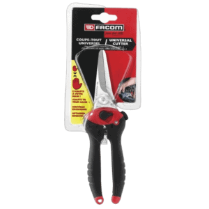 Facom universal cutter with ergonomic handle, ideal for precise cutting tasks in automotive and racing environments.