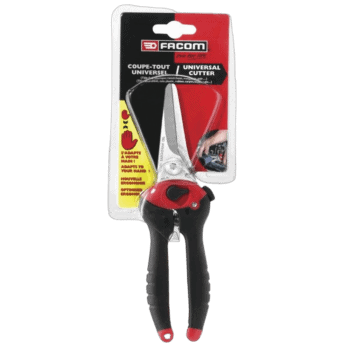Facom universal cutter with ergonomic handle, ideal for precise cutting tasks in automotive and racing environments.