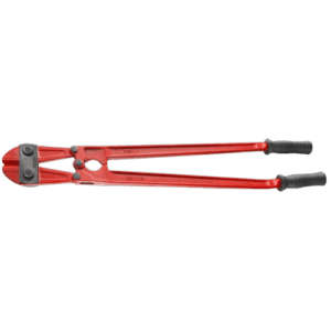 Grand Prix Racewear axial cut bolt croppers 990.BF for heavy-duty cutting tasks, featuring red handles and durable construction.