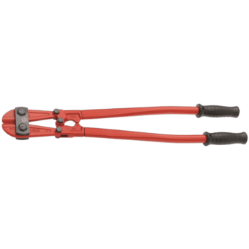 Facom Axial Cut Blot Croppers 900mm, heavy-duty cutting tool for industrial use, with red handles and black grips, designed for cutting bolts and metal rods.