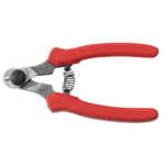 Facom 'Compact' Steel Cable Cutters with red handles for precise cutting of electrical cables.