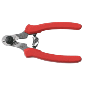 Facom 'Compact' Steel Cable Cutters with red handles for precise cutting of electrical cables.