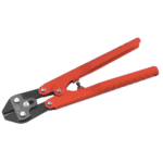 Facom Mini croppers 997A.20, compact cutting tool with orange handles and black cutting head for precise wire and cable cutting.