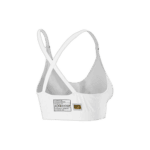 White Grand Prix Racewear racing bra with safety labels, designed for motorsport safety and comfort.