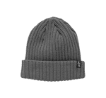 Grey knitted beanie hat from Grand Prix Racewear, ideal for motorsport enthusiasts and racing fans.