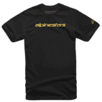 ALP1212-72020 Alpinestars Linear Wordmark T-Shirt - Black / Peach