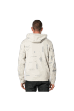 Men's white Grand Prix Racewear hoodie with racing-inspired graphics, ideal for motorsport enthusiasts and race fans.