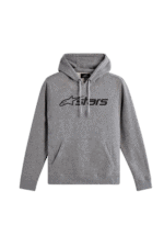Grey Grand Prix Racewear hoodie with Alpinestars logo, ideal for motorsport enthusiasts and racers.
