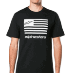 ALP1214-73130 Alpinestars Flag CSF T-Shirt BLACK-WHITE