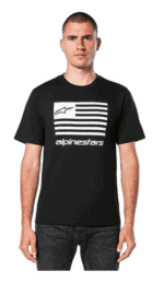 ALP1214-73130 Alpinestars Flag CSF T-Shirt BLACK-WHITE