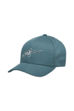 Teal Grand Prix Racewear cap with Alpinestars logo, designed for motorsport enthusiasts and racers.
