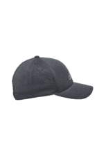 Black Grand Prix Racewear cap with breathable mesh panels, designed for motorsport enthusiasts and racers.