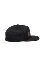 Black Grand Prix Racewear cap with logo, ideal for motorsport enthusiasts and racing fans.