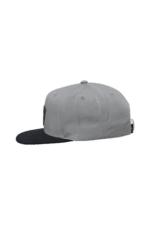 Grey Grand Prix Racewear cap with adjustable strap, designed for motorsport enthusiasts and racers.
