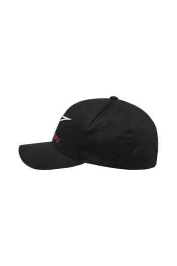 Black Grand Prix Racewear cap with logo, designed for motorsport enthusiasts and racers.