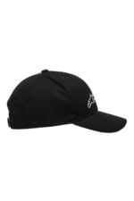 Black Grand Prix Racewear cap with logo, ideal for motorsport enthusiasts and racing fans.