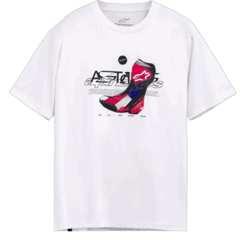 ALP1244-72180 Alpinestars R Boot CSF Short Sleeve Tshirt Off White