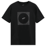 Black Grand Prix Racewear T-shirt with Alpinestars logo and graphic design for motorsport enthusiasts.