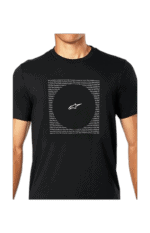 Black T-shirt featuring Grand Prix Racewear logo and graphic design, ideal for motorsport enthusiasts and racewear fans.