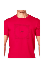 Red Grand Prix Racewear T-shirt with logo, designed for motorsport enthusiasts and racers.