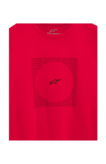Red Alpinestars Grand Prix Racewear T-shirt with logo, ideal for motorsport enthusiasts and racers.