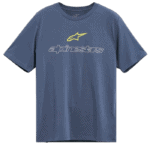 ALP1244-72250 Alpinestars Linear Trace CSF Short Sleeve Tshirt State Blue