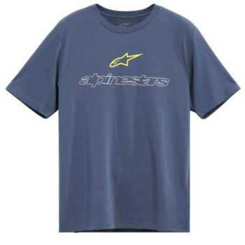 ALP1244-72250 Alpinestars Linear Trace CSF Short Sleeve Tshirt State Blue