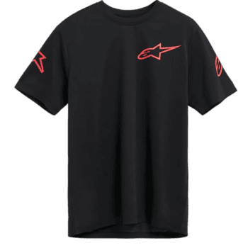ALP1244-72800-10 Alpinestars Shouldered Performance Short Sleeve Tshirt Black