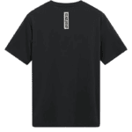 Black Grand Prix Racewear T-shirt with 'Stars' logo on the back, designed for motorsport enthusiasts and racers.