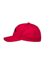 Red Grand Prix Racewear cap with black logo, ideal for motorsport enthusiasts and racers.