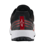 Black and red Grand Prix Racewear racing shoe with Alpinestars logo, designed for motorsport safety and performance.