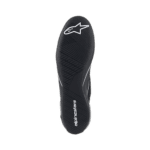 Alpinestars racing shoe sole with grip pattern and logo, designed for motorsport safety and performance.