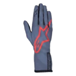 Alpinestars Tech-1 K Race V2 Pure Kart Gloves - Asphalt/Red/Charcoal