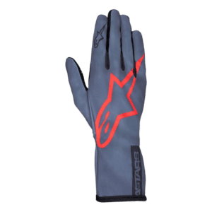 Alpinestars Tech-1 K Race V2 Pure Kart Gloves - Asphalt/Red/Charcoal