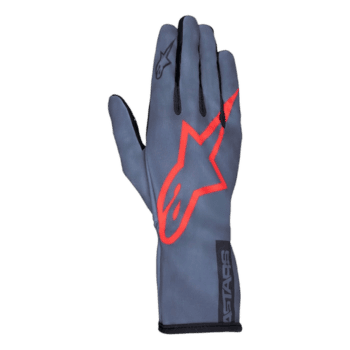 Alpinestars Tech-1 K Race V2 Pure Kart Gloves - Asphalt/Red/Charcoal
