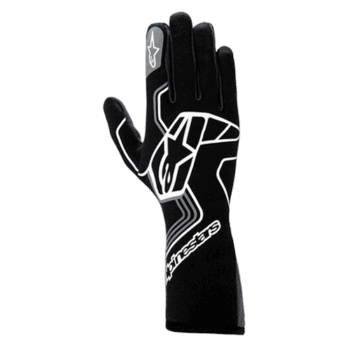 Alpinestars Tech-1 V4 Race Gloves - Black/Tar Gray