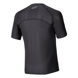 Black Grand Prix Racewear motorcycle jersey with mesh panels for ventilation, designed for racing enthusiasts and professional riders.